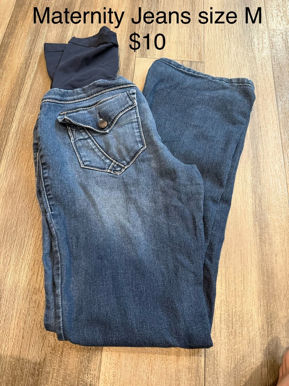 Maternity Dark Blue Stretch Jeans - Size M